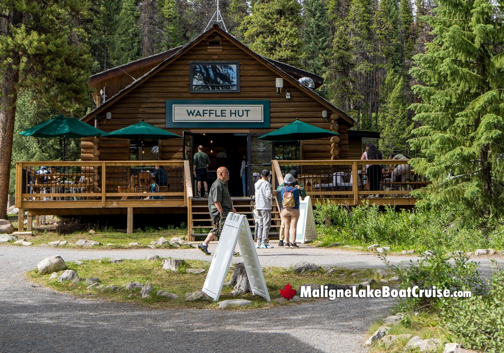Waffle Hut Visitors on Walkway
