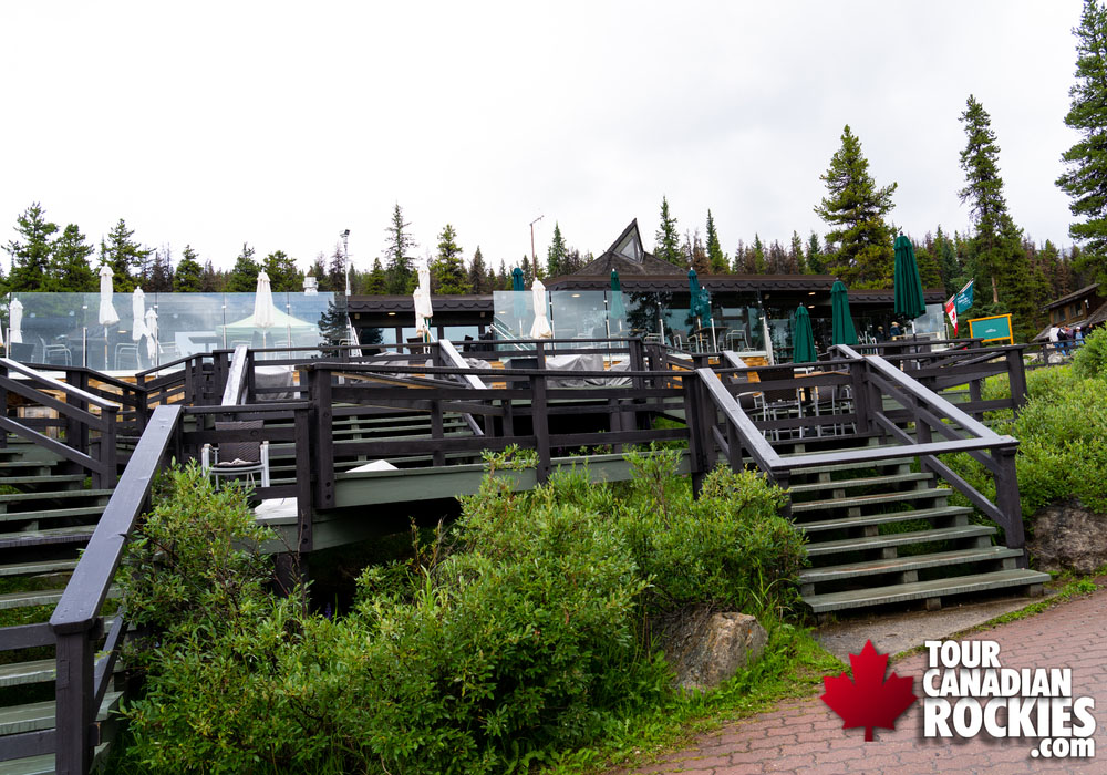 Maligne Lake Restaurant Deck with a Great View