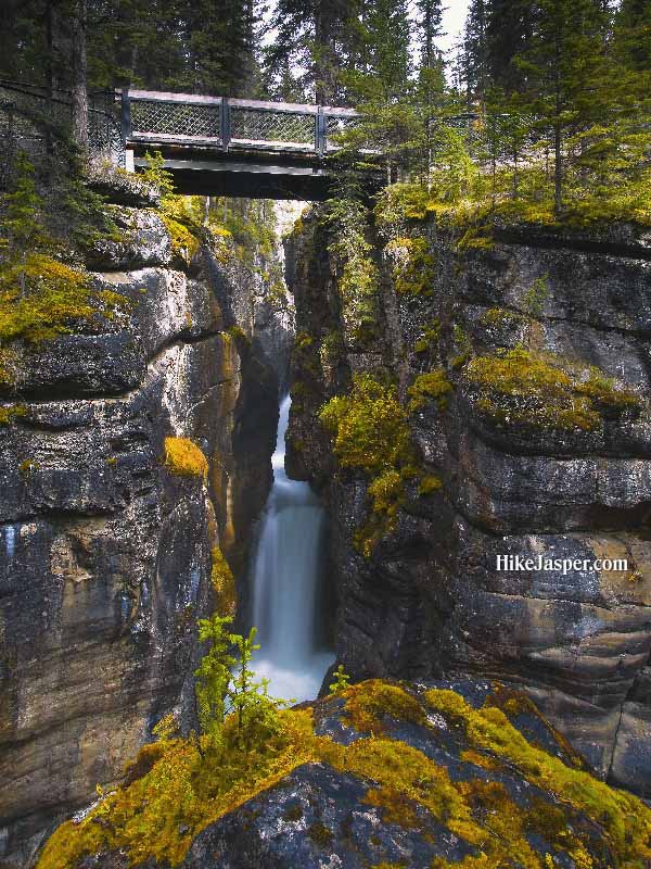 Maligne Canyon 3rd Bridge in Jasper National Park